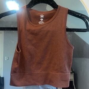 Aura Brown Athletic Tank